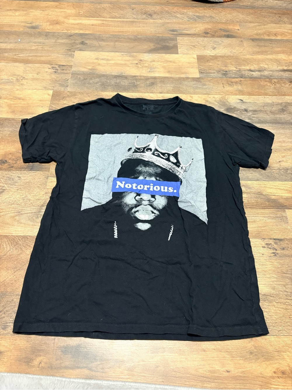 Notorious B.I.G. Graphic Tee Men’s Medium Black Hip Hop Rap T-Shirt